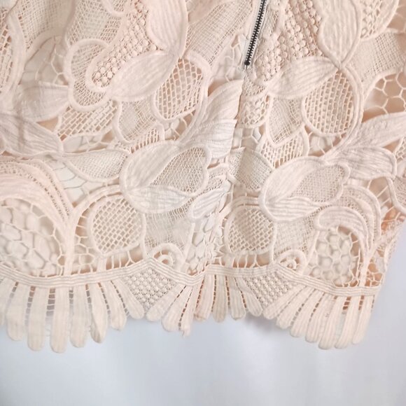 Lovers & Friends Caspian Lace Shift Mini Dress Women’s Size S White $180 - Picture 5 of 9
